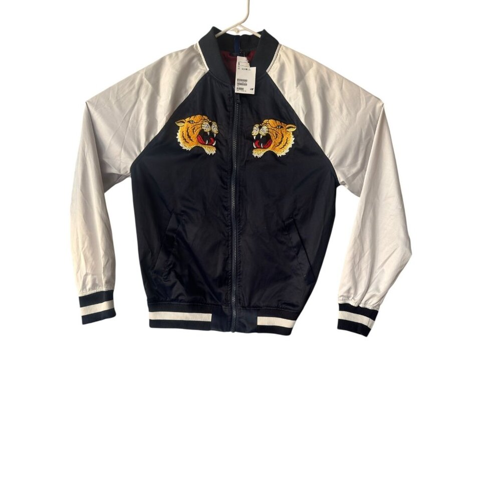 Satin embroidered Japanese Sukajan bomber jacket
